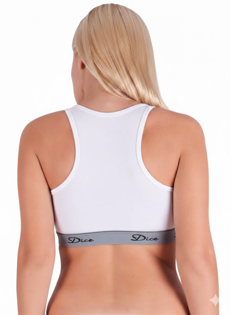 Dice® Women Soft Non Padded Bra White - Image 2